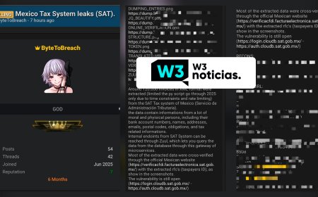Supuesto hacker ofrece a la venta miles de facturas del SAT con información sensible de 2025